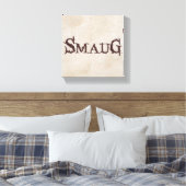 SMAUG™-naam Canvas Afdruk (Insitu (Slaapkamer))