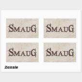 SMAUG™-naam Rechthoekige Sticker (Vel)