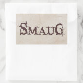 SMAUG™-naam Rechthoekige Sticker (Tas)