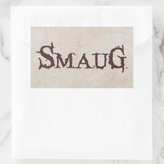 SMAUG™-naam Rechthoekige Sticker (Tas)