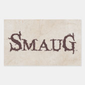 SMAUG™-naam Rechthoekige Sticker (Voorkant)