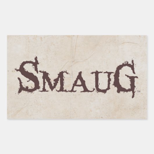 SMAUG™-naam Rechthoekige Sticker (Voorkant)