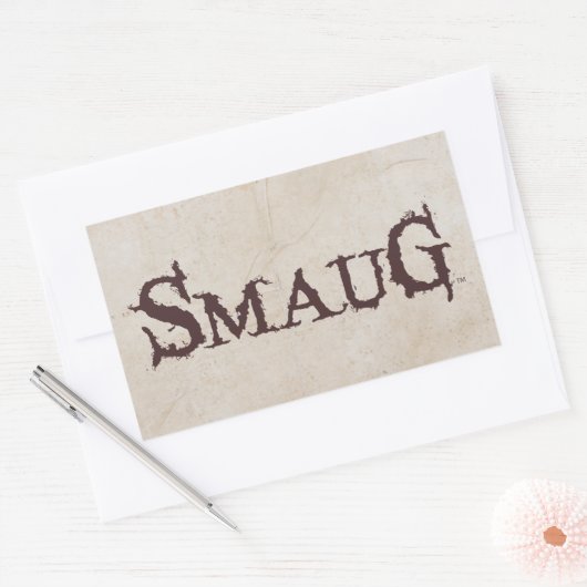 SMAUG™-naam Rechthoekige Sticker (Envelop)