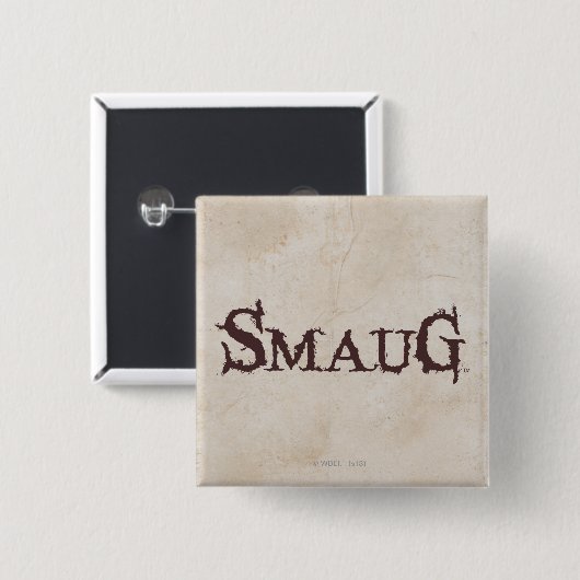 SMAUG™-naam Vierkante Button 5,1 Cm (Voorkant /achterkant)