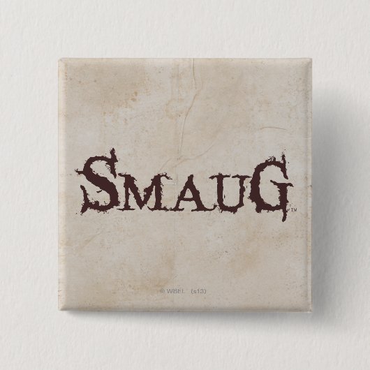 SMAUG™-naam Vierkante Button 5,1 Cm (Voorkant)