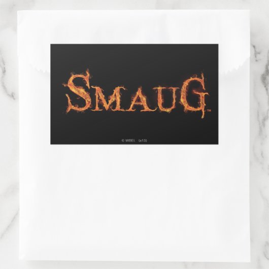 SMAUG™ Name Graphic Rechthoekige Sticker (Tas)