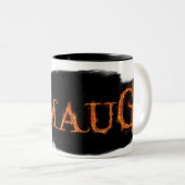 SMAUG™ Name Graphic Tweekleurige Koffiemok (Voorkant rechts)