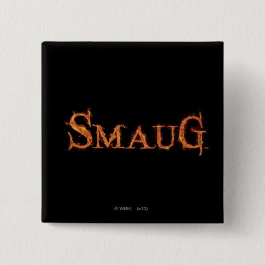SMAUG™ Name Graphic Vierkante Button 5,1 Cm (Voorkant)