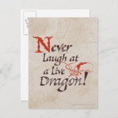 SMAUG™ - Nooit lachen bij een live draak Briefkaart (Voorkant / Achterkant)