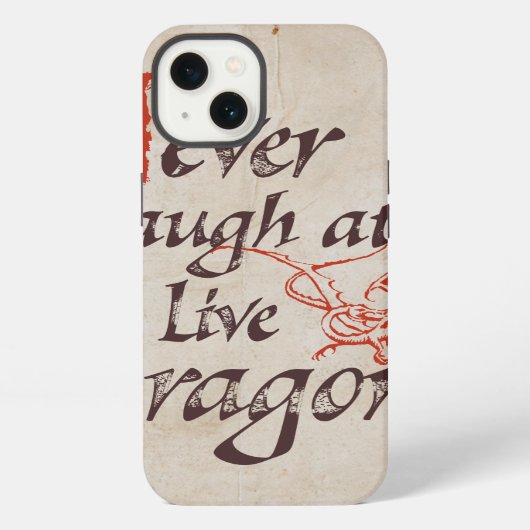 SMAUG™ - Nooit lachen bij een live draak iPhone Hoesje (Achterkant)