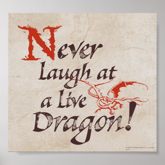 SMAUG™ - Nooit lachen bij een live draak Poster (Voorkant)