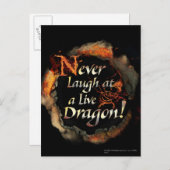 SMAUG™ - Nooit Logo grafisch lachen Briefkaart (Voorkant / Achterkant)