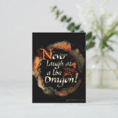 SMAUG™ - Nooit Logo grafisch lachen Briefkaart (Staand voorkant)