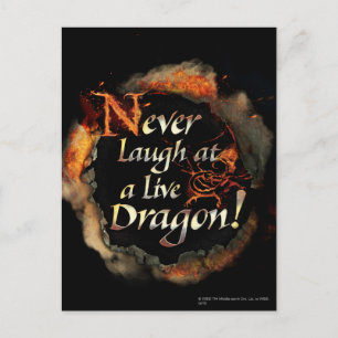SMAUG™ - Nooit Logo grafisch lachen Briefkaart