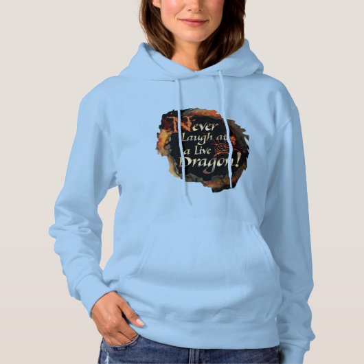 SMAUG™ - Nooit Logo grafisch lachen Hoodie (Voorkant)