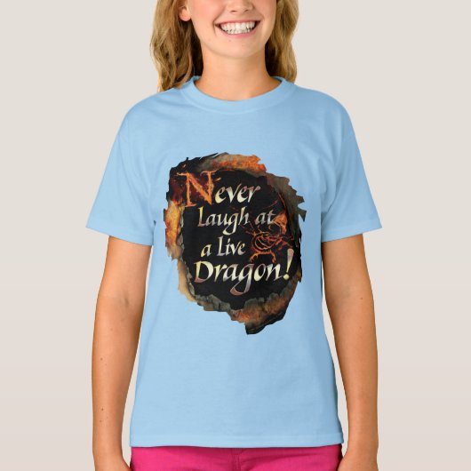 SMAUG™ - Nooit Logo grafisch lachen T-shirt (Voorkant)