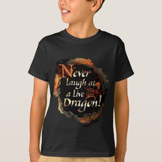 SMAUG™ - Nooit Logo grafisch lachen T-shirt (Voorkant)