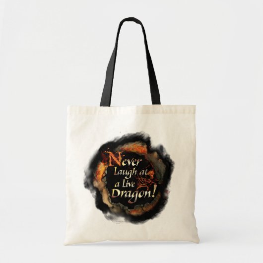SMAUG™ - Nooit Logo grafisch lachen Tote Bag (Voorkant)