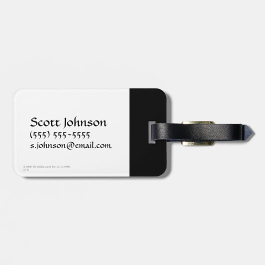 SMAUG™ over Laketown Bagagelabel (Achterkant horizontaal)