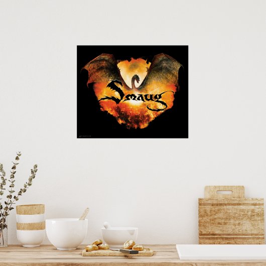SMAUG™ over Laketown Poster (Keuken)