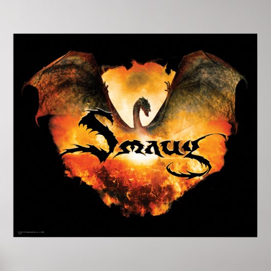 SMAUG™ over Laketown Poster (Voorkant)