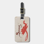 SMAUG™ Silhouette & Name Bagagelabel (Voorkant verticaal)