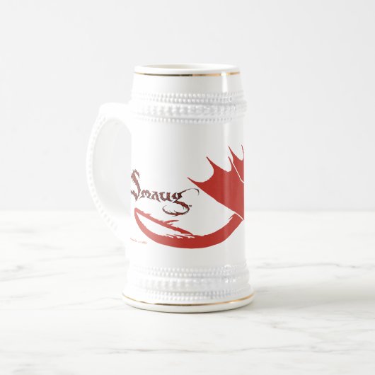 SMAUG™ Silhouette & Name Bierpul (Voorkant links)