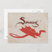 SMAUG™ Silhouette & Name Briefkaart (Voorkant / Achterkant)