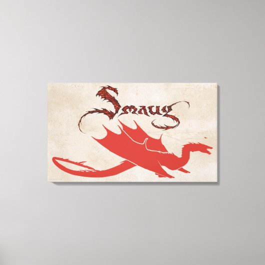 SMAUG™ Silhouette & Name Canvas Afdruk (Voorkant)