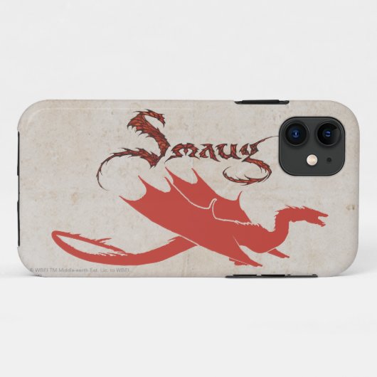 SMAUG™ Silhouette & Name Case-Mate iPhone Case (Achterkant (horizontaal))
