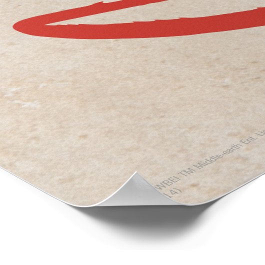 SMAUG™ Silhouette & Name Poster (Hoek)