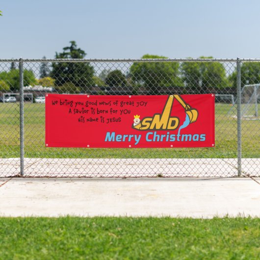 smd Merry-kerstbanner Spandoek (Insitu)
