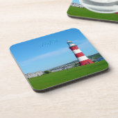 Smeaton's toren, de Hoe, Plymouth Bier Onderzetter (Linkerzijde)