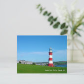 Smeatons Tower, The Hoe, Plymouth Briefkaart (Staand voorkant)
