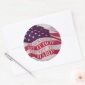 smeden krijgen het warm ronde sticker (Envelop)