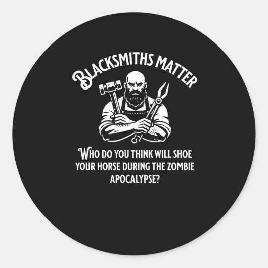 smeden-Sticker Ronde Sticker (Voorkant)