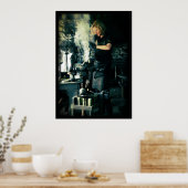 Smeder aan het werk poster (Keuken)
