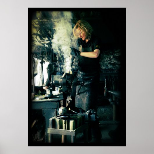 Smeder aan het werk poster (Voorkant)