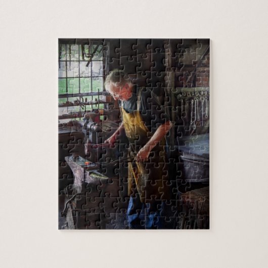 Smederij - Beginnen met een knal Legpuzzel (Verticaal)