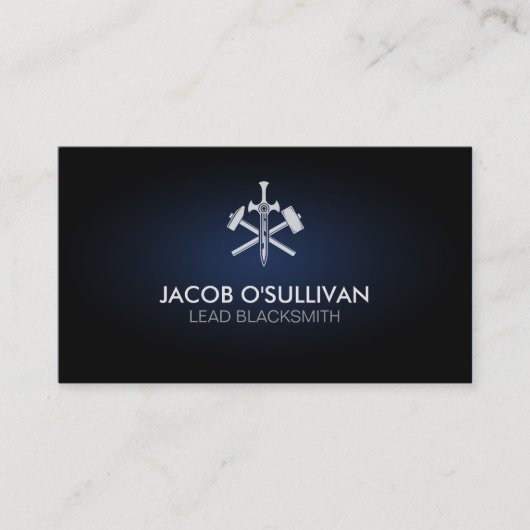 Smederij IJzerwerk Metaal  Visitekaartje (Voorkant)