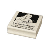 Smederij of plaatwerker rubberstempel (Stempel)