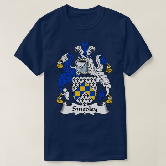 Smedley Coat of Arms Family Crest T-shirt (Design voorkant)