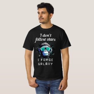Smeed Je Eigen Kosmische Pad T-shirt