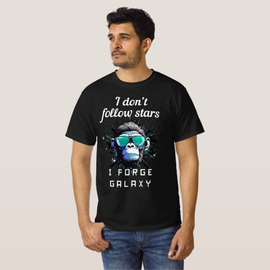 Smeed Je Eigen Kosmische Pad T-shirt (Voorkant volledig)