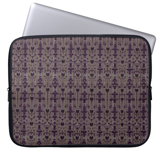 smeedijzer noir laptop sleeve (Voorkant)