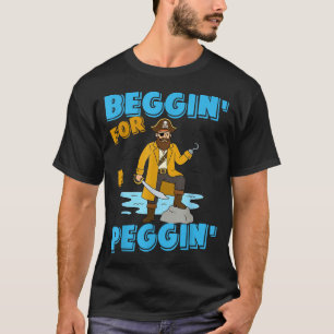 Smeekt om een neukerige grappige piraat beledigend t-shirt