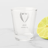 Smeer de beste man uit de wereld shot glas (Achterkant)