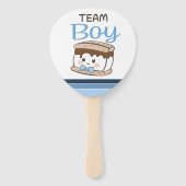 S'meer gender onthullen stempeddel handwaaier (Voorkant)