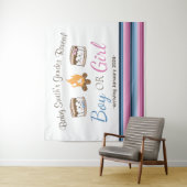 S'meer Geslacht onthullen achtergrond Wandkleed (In situ)