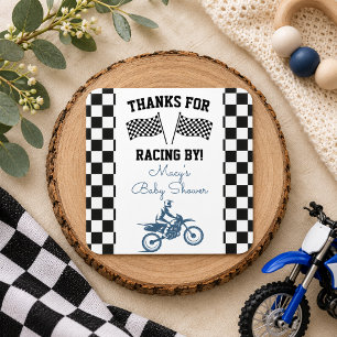 Smeerpoets Baby Shower Favor Vierkante Sticker